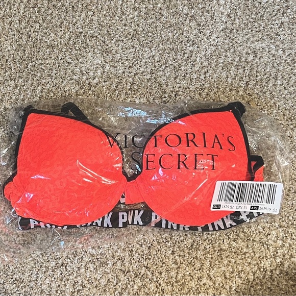 Leopard Lace Wear Everywhere Logo Band Push-Up Bra - Picture 8 of 8